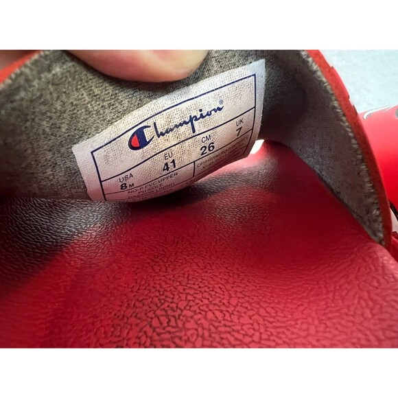 CHAMPION IPO Sandals  Men's Size 8  Camo Logo Slide  Red - Picture 11 of 12